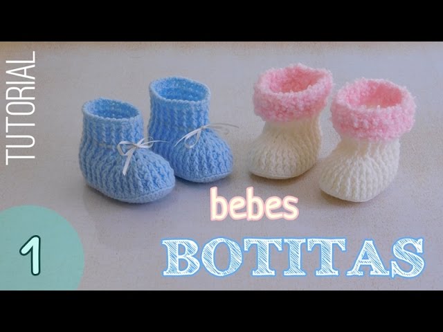 Como tejer botitas para (1/2) -