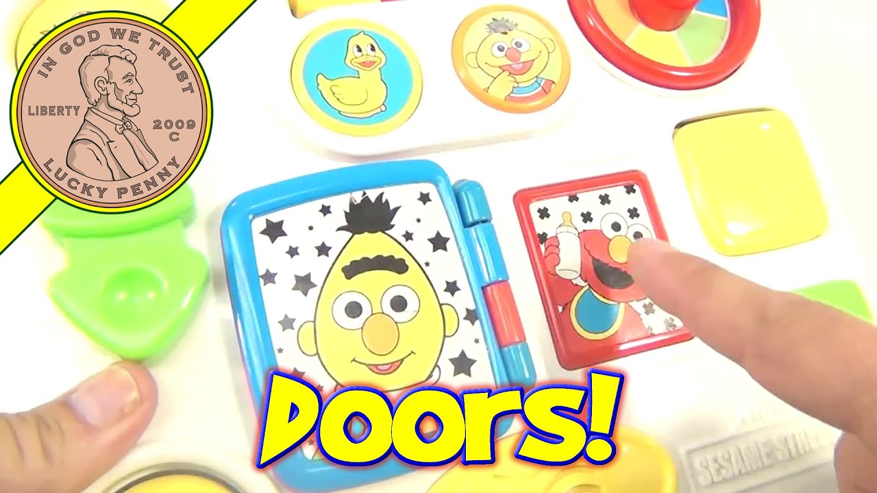 Sesame Street Activity Center With Pop Up, 1997 Tyco Toys - YouTube