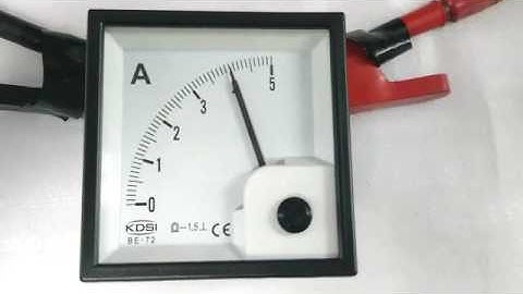 KDSI BE-72 DC5A analog dc ammeter video