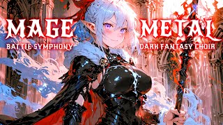 🔥Dark Fantasy Mage Metal Symphony ⚔️ 2 Hour Spell Battle Choir Chants Music for Work & Study Session screenshot 1