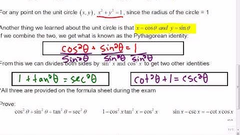 Mr Joyce - Math 12 Trig Identities part 1 (ii)
