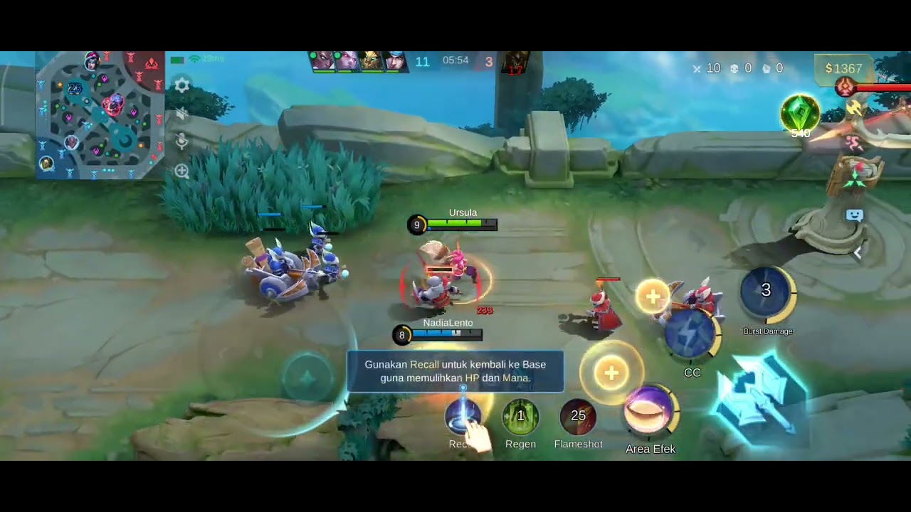 Build nana burs damage tersakit