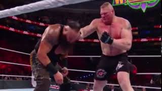 Brock Lesnar Punching Braun Strowman In Slow Motion 18