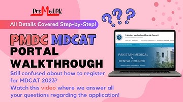 How to register for MDCAT 2023? | Complete PMDC MDCAT Portal Walkthrough!