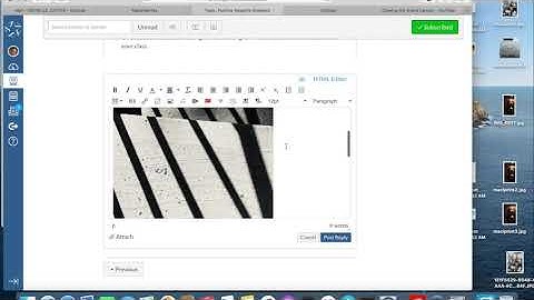 How to embed an image into a discussion on Canvas