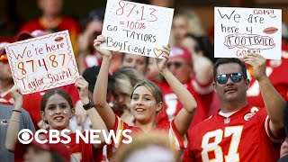 Taylor Swift fans make the Super Bowl an even bigger spectacle with the 