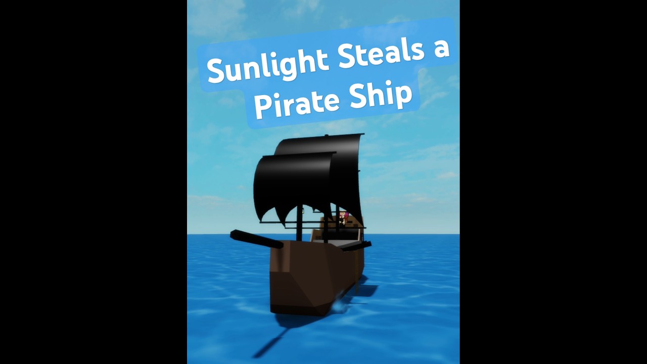 Brookhaven RP - Sunlight Steals a Pirate Ship #brookhavenrp #roblox #furry #skit