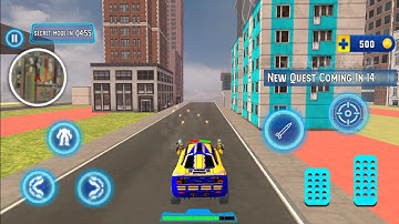 Police Limo Dino Robot Helicopter Car Robot Games - Android Gameplay