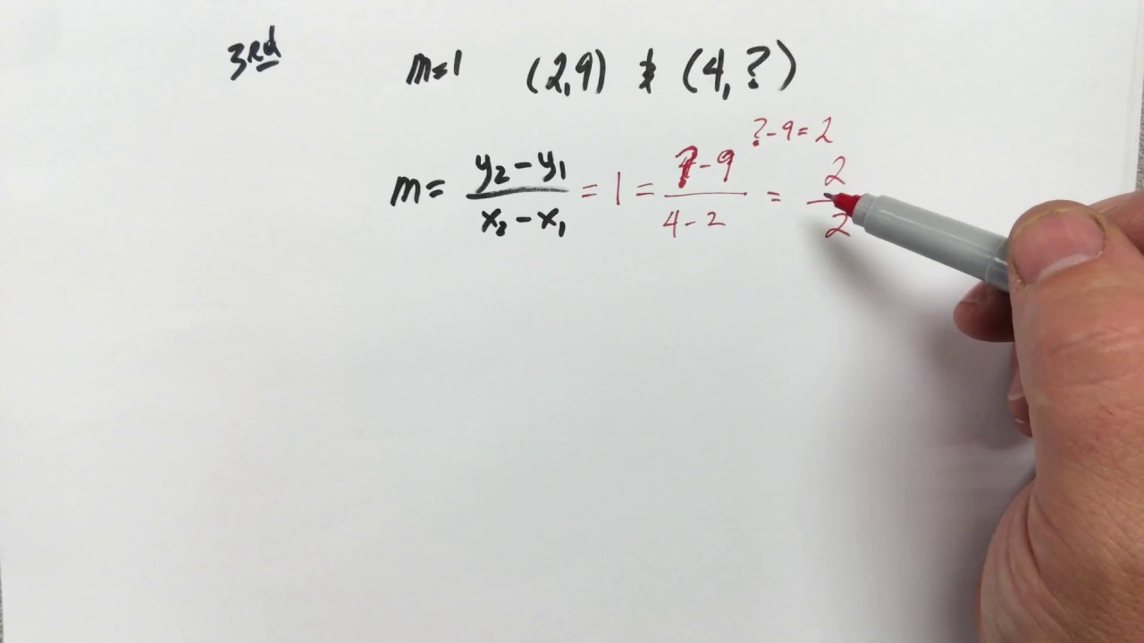 A tricky problem involving slope ... can you figure out how to do it ...