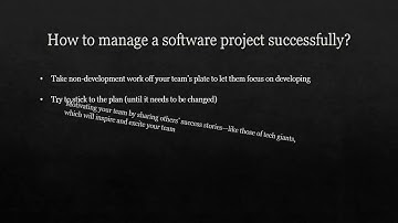 Software Project Management and Software Inspection