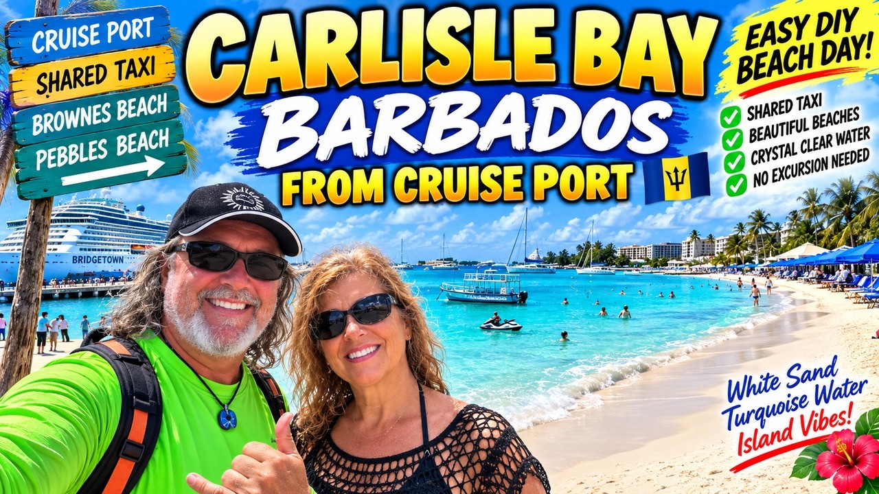 Carlisle Bay From Barbados Cruise Port | Easy DIY Beach Day by Shared Taxi