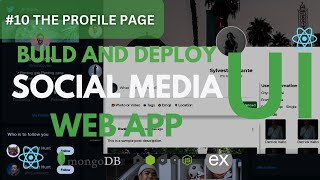 Build a Fullstack MERN Social-Media App UI | #10 Creation Of The Profile Page