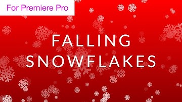 Falling Snowflake Background Loop - Motion Graphics Template