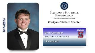 Corrigan-Faircloth Chapter of the National Football Foundation 2025 Scholarship Recipients