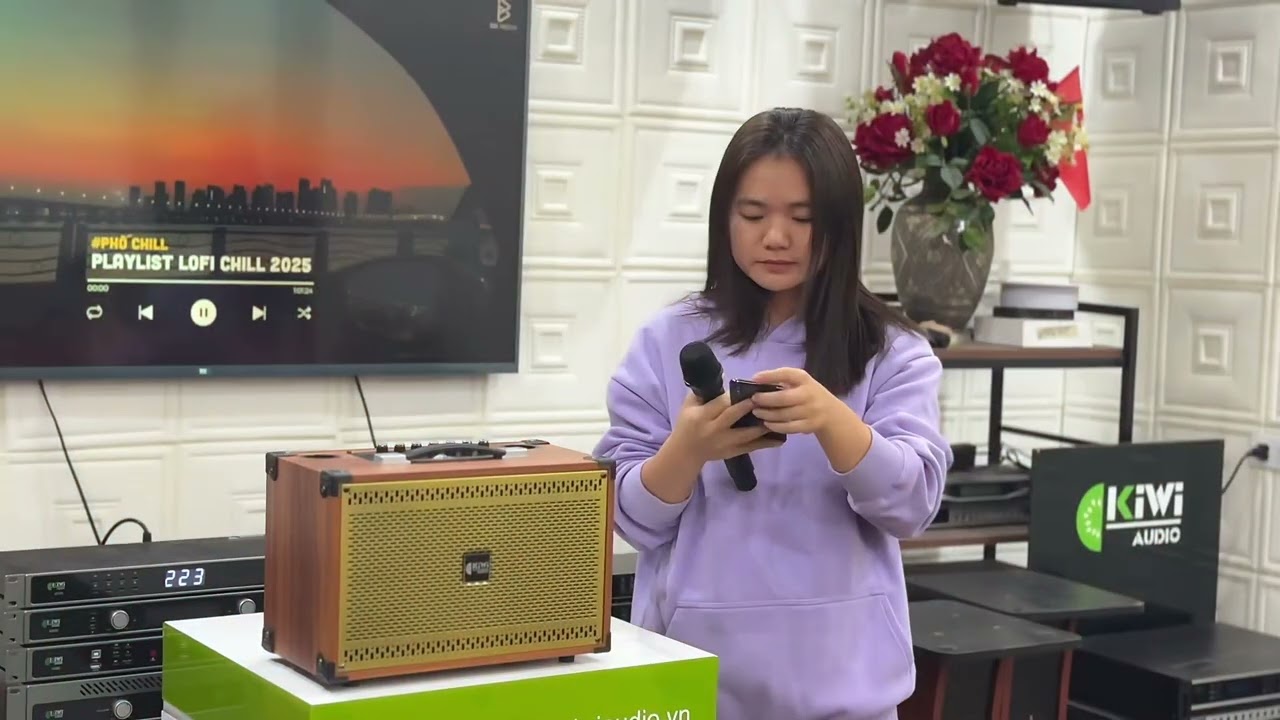 Loa xách tay hát Karaoke Kiwi XT208