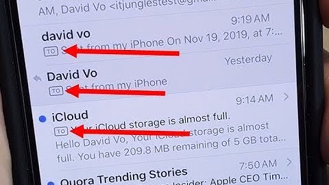 iPhone 11 Pro: How to Enable / Disable Mail Message List Show To/Cc Labels