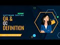 QA &amp; QC definition | Software testing | Saranya mam | 𝗧𝗮𝗺𝗶𝗹 தமிழ் || Learn With Ascending
