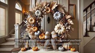 Harvest Elegance: A Pumpkin-Themed Fall Transformation, decor, Seasonal Decoration Ideas
