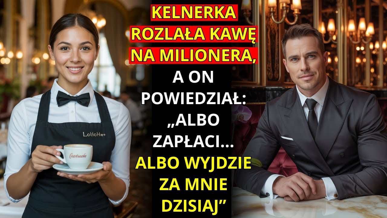 KELNERKA ROZLAŁA KAWĘ NA MILIONERA, A ON POWIEDZIAŁ: „ALBO ZAPŁACI… ALBO WYJDZIE ZA MNIE DZISIAJ”