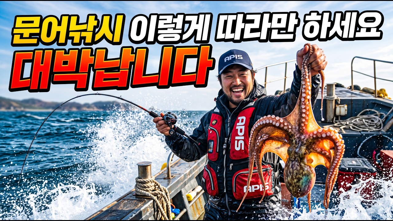 "문어 낚시, 제발 이렇게만 하세요! 무조건 만쿨합니다 (문어 에기 액션 & 챔질 타이밍)"