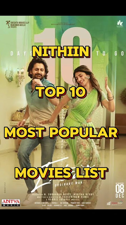 NITHIIN top 10 most popular movies list| #top10 #movie #nithin #south movie #filmiq #south indian