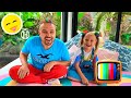 Funny and Positive Family Video | Alice and Eva with Dad Play and Heal Together! Fun for Kids!