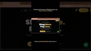How to Design a Clean E-Commerce Layout (HTML, CSS, JS) + Source Code