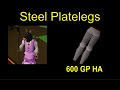 OSRS Ironman Money Making - Wildy Steel Platelegs (~120k/hr)