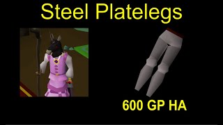 OSRS Ironman Money Making - Wildy Steel Platelegs (~120k/hr)