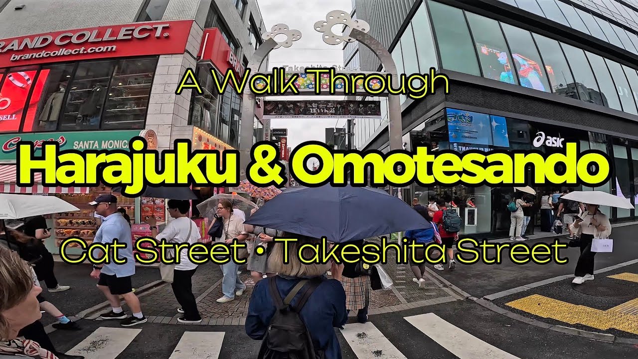 Walking in Harajuku & Omotesando | Takeshita Street & Cat Street, Tokyo