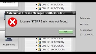 Lỗi TIA : License Step 7 was not found, Hỗ trợ Fix thành công trên Win 11 2025