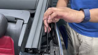 VW Volkswagen Beetle (A5) How To Close Roof Manually screenshot 5