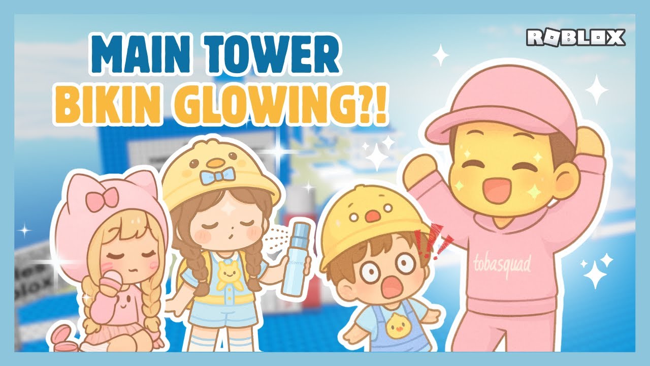 MAIN TOWER TAPI BIKIN GLOWING?? OMO!!😍 @TOBA craps @Rozz @Bobarose19 I Roblox Indonesia