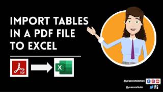 Import a table from PDF to Excel with Power Query || Microsoft 365, Excel 2019 & Others