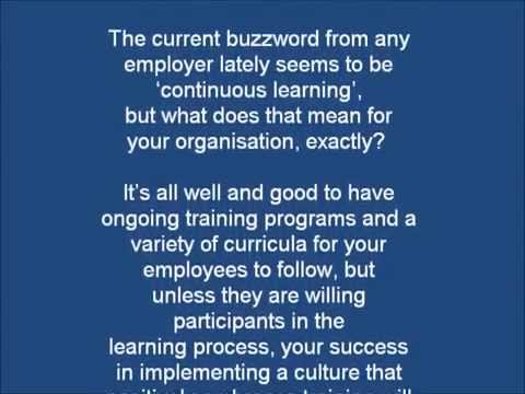 How to develop a workforce culture positive about training programs