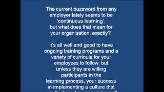 How to develop a workforce culture positive about training programs