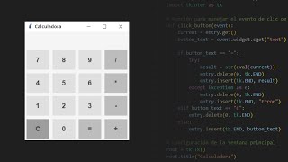 Calculadora con PYTHON - Tkinter