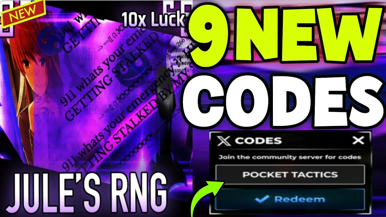 💥NEW APRIL 💥ALL WORKING JULES RNG CODES 2025 -ROBLOX JULES RNG CODES ...