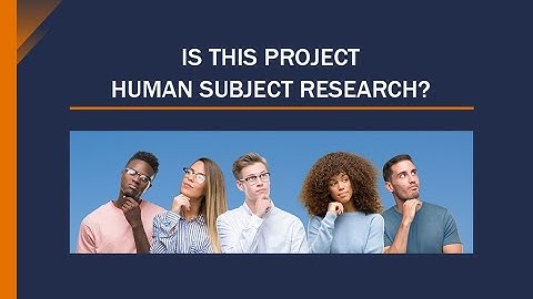 Human Subject Research Determinations:  Is this Project Human Subject Research?