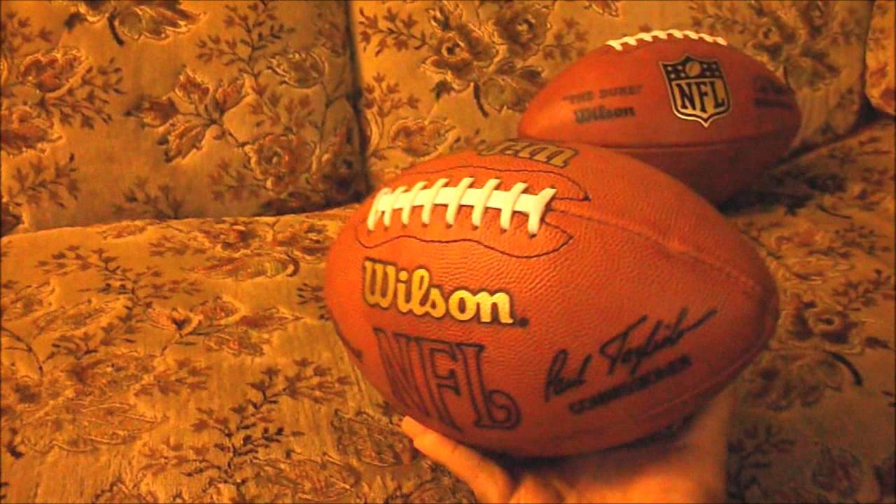 Wilson NFL game ball from Paul Tagliabue era and the current NFL game