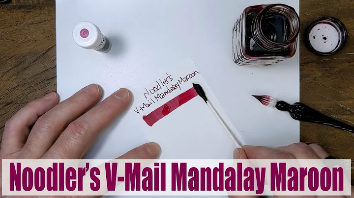 Noodlers V-mail Mandalay Maroon writing sample