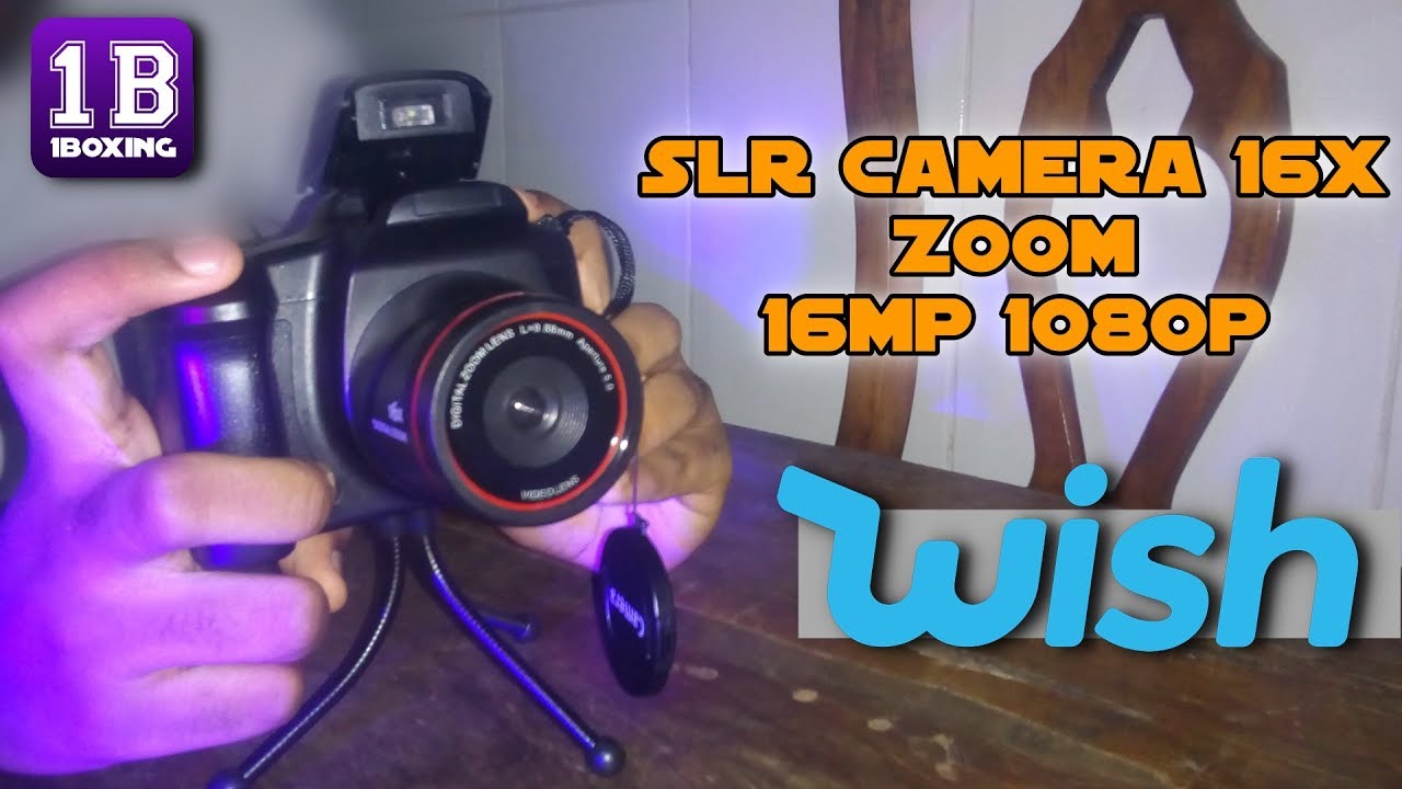 WISH: SLR Camera 16x Zoom -16mp 1080p || UMBOXING [PT-BR] - YouTube