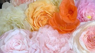 DIY TUTORIAL Giant Coffee Filter Flowers | No cutting and no pattern needed EASY