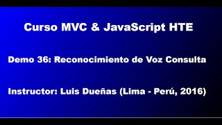 Curso MVC & JavaScript HTE - Demo 36