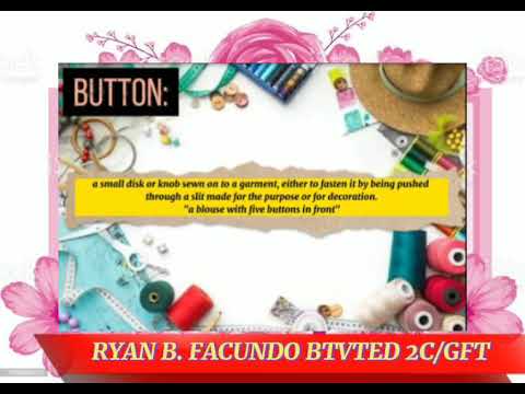 Types Of Fastening In Home Economics