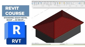 Creating a standing seam metal roof in Revit 2024