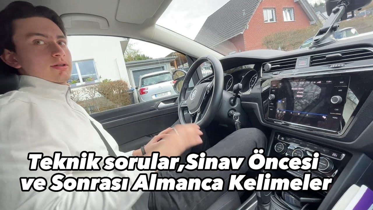 🇹🇷Teknik Sorular, Sinav Öncesi ve Sonrasi Almanca Kelimeler ve öneriler (2.Kisim)# Fahrschule