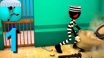 Stickman Escape Story 3D Walkthrough Part 1 / Android Gameplay HD