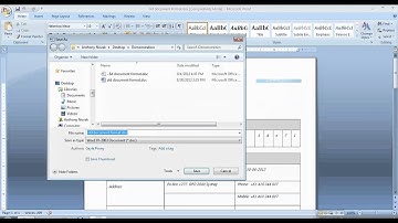 Saving an old style .doc file as .docx with Word 2007