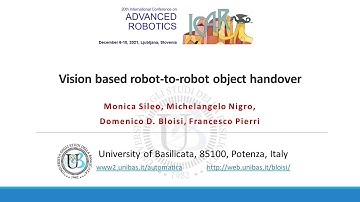 Vision based robot-to-robot object handover